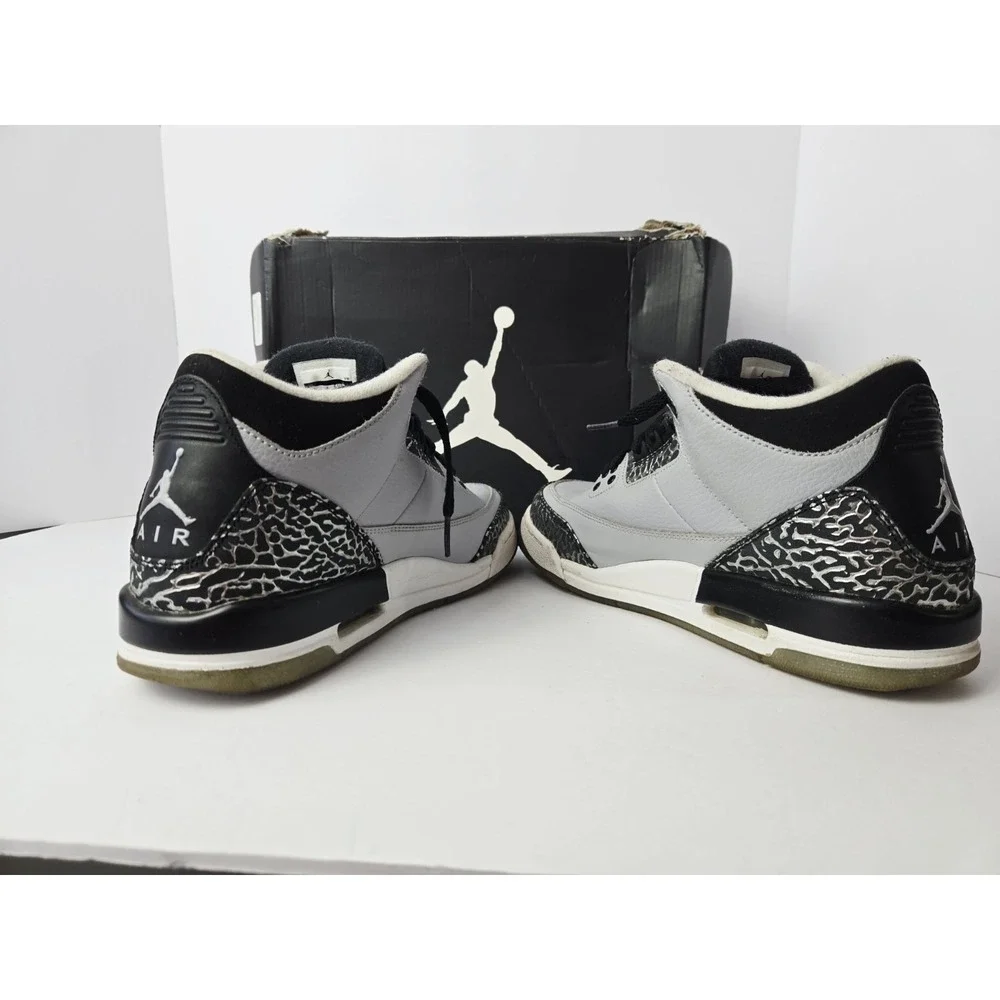 Nike Air Jordan 3 Retro‎ BG 6.5 youth grey silver